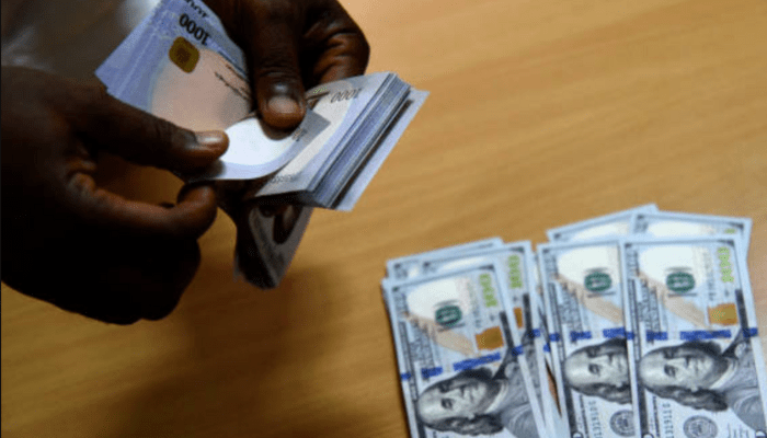 Naira continued its free fall on Tuesday, sinking to a record low of N1,482.57 per dollar following strong demand on the official market, also known as NAFEM. 