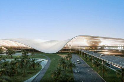Plans worth $35bn (£28bn) have been announced for the expansion of Dubai’s second largest airfield into the city’s main international airport, which will make it the largest airport in the world.