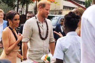 Prince Harry and Meghan Markle have arrived in Nigeria for their 72-hour tour to promote the Invictus Games.