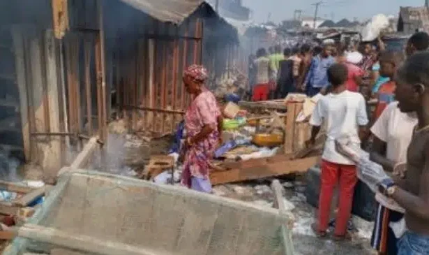 Traders at the bustling Igbudu market in Warri South Local Government Area are reeling from the aftermath of a devastating fire