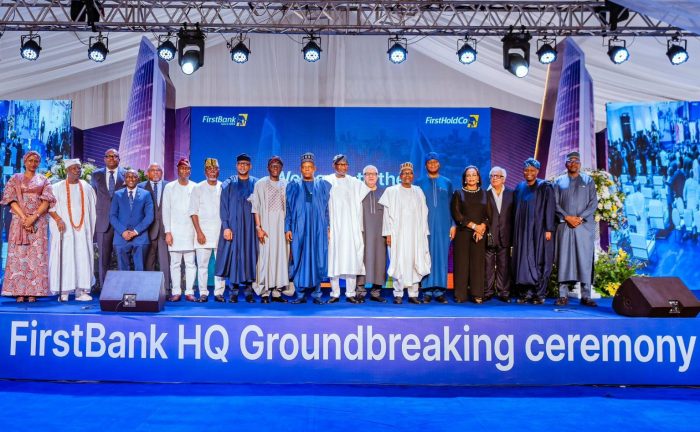 First Bank held a groundbreaking ceremony for its 40-storey green-certified headquarters at Eko Atlantic City, Lagos.