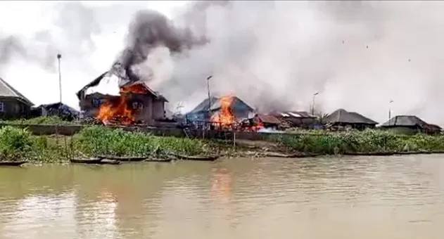Chaos in Ijaw Land: Lives Lost, Homes Torched as Community Feud Spreads