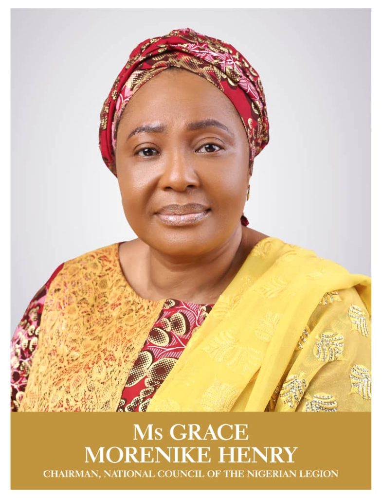 FG Appoints Morenike Grace Henry as First Female Chairman of Nigerian Legion Council