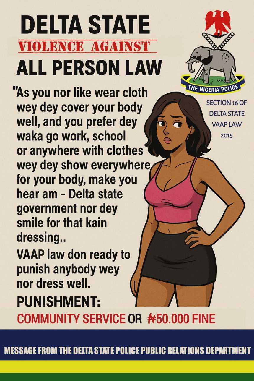 Delta Police Enforce ₦50,000 Fine for Indecent Dressing Under VAPP Law