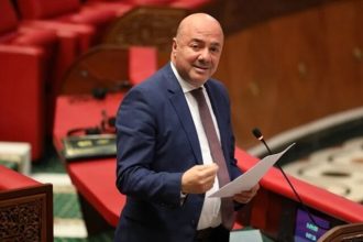 Moroccan housing officials inspecting a new residential development under the Slum-Free Cities Program