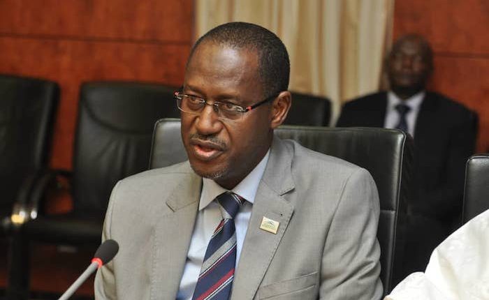 Minister of Housing Ahmed Dangiwa with KTNN team during meeting on Renewed Hope Homeownership Campaign in Abuja