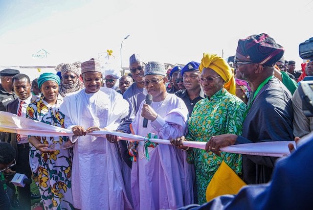 Widows receiving keys to new energy-efficient homes in Kaduna State