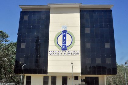 NIQS President Kene Nzekwe speaking at the NIQS Biennial Conference in Abuja