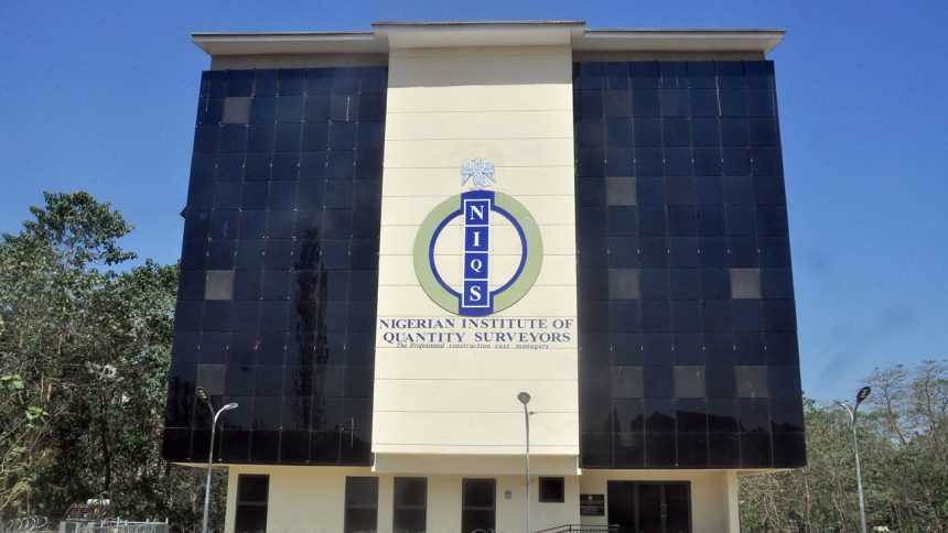 NIQS President Kene Nzekwe speaking at the NIQS Biennial Conference in Abuja