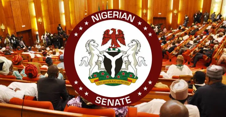 Nigerian Senate chamber during plenary session on crude oil theft report