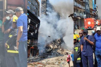 Sanwo-Olu Orders Demolition of Fire-Damaged 25-Storey GNI House in Lagos