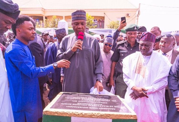 Saraki Commissions Federal Housing Estate Road Network in Adamawa