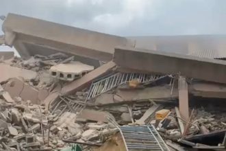 Students Escape Death as Four-Storey School Building Collapses in Lagos
