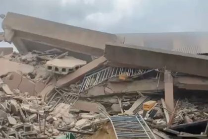 Students Escape Death as Four-Storey School Building Collapses in Lagos