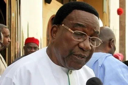 Ex-Gov Nwobodo Denies Wife’s Involvement in Pastor’s Property Demolition