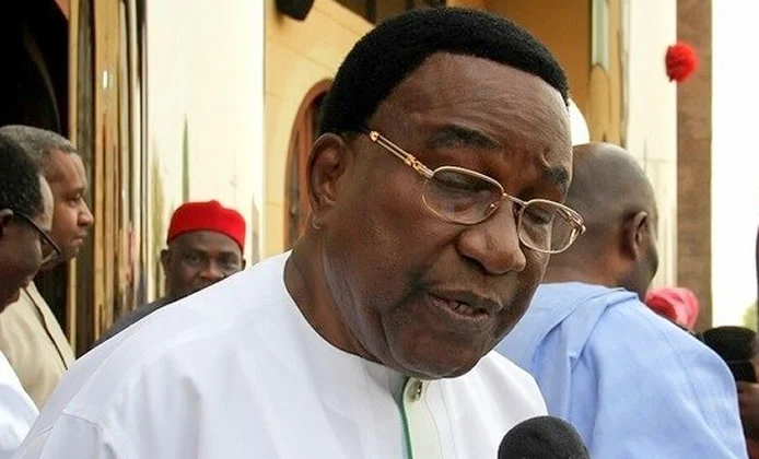 Ex-Gov Nwobodo Denies Wife’s Involvement in Pastor’s Property Demolition