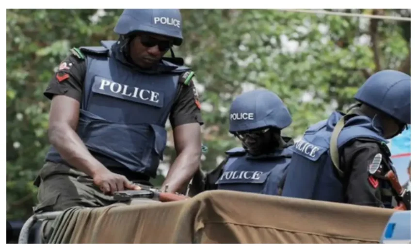 Police officers on patrol in Sokoto ahead of Eid-el-Fitr celebrations