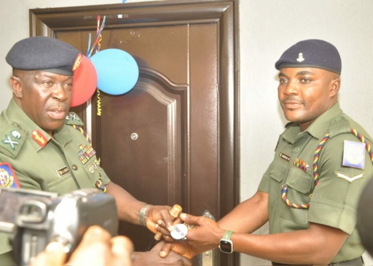 Army Chief Hands Over 30 New Housing Units to Soldiers in Lagos Barracks