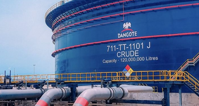 Dangote Petroleum Refinery plant in Nigeria.