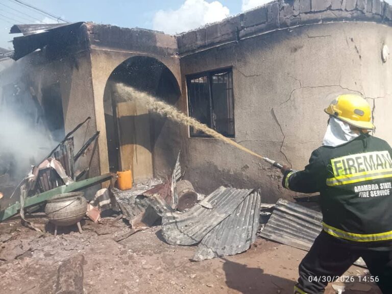 Fire Razes Residential Building in Anambra Community